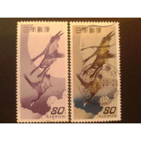 Япония 1996 переиздание Недели филателии 1949 г., живопись птицы