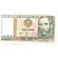 Перу 1000 инти 1988