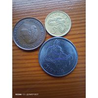 Сингапур 5 центов 1990, Нидерланды 5 центов 1980, Бразилия 1981 -46