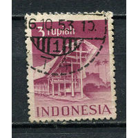 Индонезия - 1949 - Архитектура 3R - [Mi.35C] - 1 марка. Гашеная.  (Лот 59EZ)-T25P5