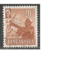 Танганьика. Фермер. 1961г. Mi#101.