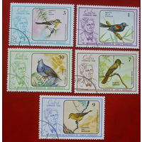 Куба. Птицы. ( 5 марок ) 1986 года. 6-9.