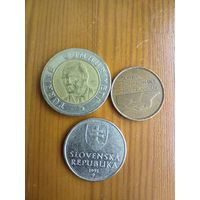 Словения 2 кроны 1993, Нидерланды 5 центов 1984, Турция 1 лира 2005 - 101