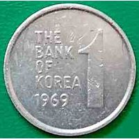 Южная Корея 1 вон 1969 г.