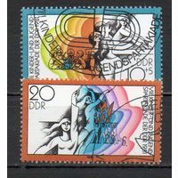 Марки ГДР 1981. VIII детская и юношеская спартакиада  серия из 2-х марок