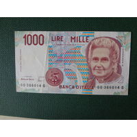 Италия 1000 лир 1990 г.