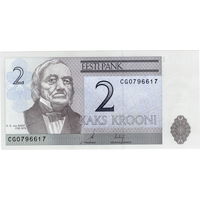 Эстония, 2 кроны, 2006 г., UNC