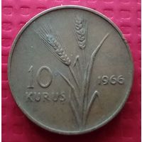 Турция 10 куруш 1966 г. #50125