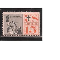 США-1959, (Мих.764 II) , * (без клея) , Стандарт, Авиапочта, Статуя Свободы