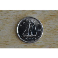 Канада 10 центов 2014