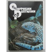 Открытки СССР. Набор 22 шт. Амфибии, рептилии.