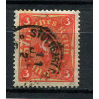 Рейх (Веймарская республика) - 1921/1922 - Почтовый рожок 3 M - [Mi.192] - 1 марка. Гашеная.  (Лот 58BD)