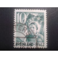 Германия 1948 Рейнланд-Пфальц фр. зона