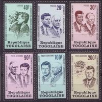 1973 Того 1003-1008 Кеннеди / Проект Аполлона 11,00 евро