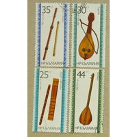 Болгария. Музыкальные инструменты. ( 5 марок ) 1982 года. 5-11.