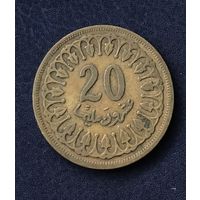 Тунис 20 миллимов 1960