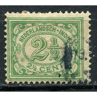 Нидерландская Индия - 1912/1914 - Цифры 2 1/2С - [Mi.110] - 1 марка. Гашеная.  (Лот 69EX)-T25P5