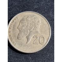 Кипр 20 центов 1991