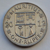 Маврикий 1 рупия. 2012