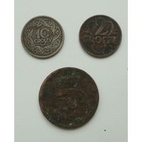 10 грошей 1923 Польша никель 2 grosze 1927 и 1975