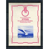 Польша - 1957 - Всепольская филателистическая выставка Варшава 1957 - [Mi. bl. 21] - 1 блок. MNH.
