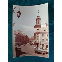 Открытка (почтовая карточка, цветное фото) "Warszawa. Widok na ulice Freta", 1986 г, Польша, Polska