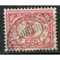 Нидерландская Индия - 1912/1914 - Цифры 5С - [Mi.113] - 1 марка. Гашеная.  (Лот 70EX)-T25P5