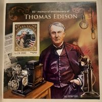 Сьерра Леоне 2016. Томас Эдисон 1847-1931. Блок
