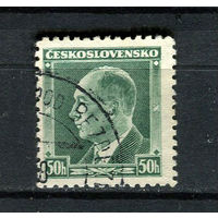 Первая Чехословацкая республика - 1937 - Второй президент Чехословакии Эдвард Бенеш - [Mi. 360] - полная серия - 1 марка. Гашеная.  (Лот 79BQ)