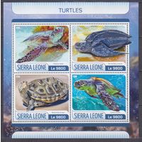 2017 Сьерра-Леоне 8550-8553KL Рептилии / Черепахи 11,00 евро
