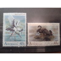 Австралия 1991 Водные птицы Михель-2,3 евро гаш