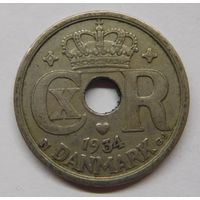 Дания 25 эре 1934 г