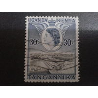 Кения Уганда Танганьика 1954 королева Елизавета 2