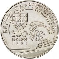 Португалия 200 эскудо, 1991 Христофор Колумб в Португалии UNC