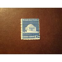 США 1973 г.Мемориал Джефферсона и подпись./16а/