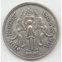 Королевство Сиам. 1 бат 1916. Слоны