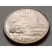 25 центов, квотер США, штат Небраска, D