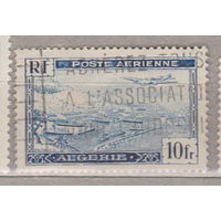 Французские колонии Алжир Авиация Самолеты Авиапочта - аэропорт Алжира Алжир 1946 год лот 15