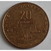 Джибути 20 франков, 1991 (14-5-7(в))