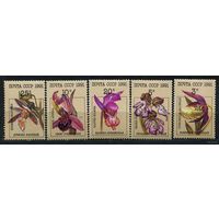 Орхидеи. 1991. Полная серия 5 марок. Чистые