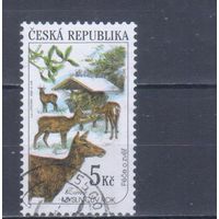 [379] Чехия 2000. Фауна.Олени. Гашеная марка.