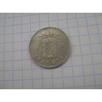 Бельгия 1 франк 1977г.km143.1