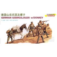 1/35 Немецкие горные егеря с ослом / German Gebirgsjger w/ Donkey  (Dragon 6078)