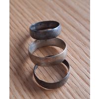Самодельные кольца из серебра без проб
