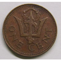 Барбадос 1 цент 1976 г 10 лет независимости