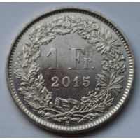 Швейцария 1 франк, 2015 г.