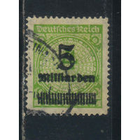 Германия Респ 1923 Инфляция Номинал Надп Стандарт #333