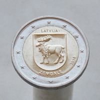 Латвия 2 евро 2018 Историческая область Земгале