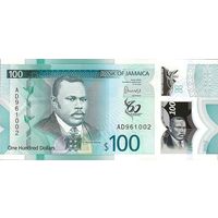 Ямайка 100 долларов образца 2022 года UNC pw97