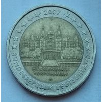 Германия 2 евро 2007 г. Мекленбург-Передняя Померания. Двор D